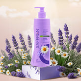 VI-JOHN Saffron Natural Fairness Body Lotion – Calming Lavender with Chamomile | 100% Natural Moisturizer | For Soft, Even-Toned & Radiant Skin | Suitable for All Skin Types | 400ml